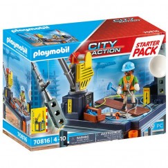 Playmobil 70816 Starter Pack Építkezés csörlővel